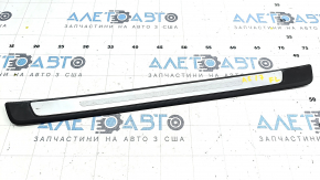 Door sill trim outer front left Audi A5 F5 17- 5D black with chrome, scratches, broken guide