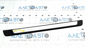 Door sill trim outer front right Audi A5 F5 17- 5D black with chrome, scratches, broken guide