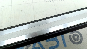 Door sill trim outer front right Audi A5 F5 17- 5D black with chrome, scratches, broken guide