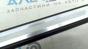 Door sill trim outer front right Audi A5 F5 17- 5D black with chrome, scratches, broken guide