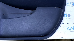 Door trim card front right Nissan Leaf 13-17 black with black insert leather, armrest black leather, bumps, scratches, abrasions, dents, scuffs