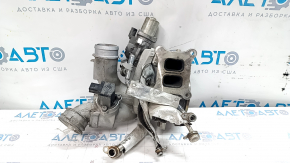 Turbine assembly with manifold and cooling pipes VW Passat b8 16-19 USA 1.8T, 2.0T 10k