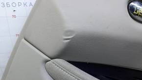 Door trim card front right Nissan Leaf 13-17 gray with gray insert leather, armrest gray cloth, BOSE, scratches, abrasions, dents, for dry cleaning