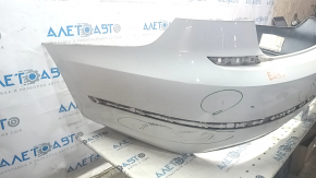 Bare rear bumper VW Passat b8 16-19 USA white LC9A, scratches, tear