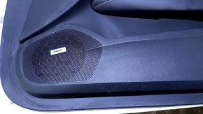 Door trim card front right Cadillac ATS 13- black with black insert leather, armrest black leather, molding gray structure, BOSE, scratches, abrasions, bumps, scuffs