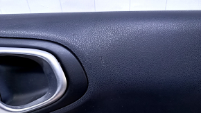 Door trim card front right Fiat 500L 14 - black with beige insert leather, armrest beige leather, scuffs, scratches, scuffs