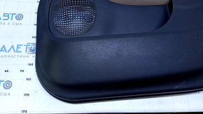 Door trim card front right Fiat 500L 14 - black with beige insert leather, armrest beige leather, scuffs, scratches, scuffs