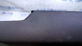 Door trim card front right Acura ILX 13-15 black with black insert leather, armrest black leather, scratches, abrasions, swollen leather