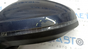 Side mirror left Audi A5 F5 17-19 5D 15+4 pins, heated, turn signal, auto-dimming, BSM, camera, blue, paint peeling