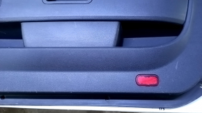 Door trim card front right Dodge Challenger 09-14 prerest black with black insert cloth, armrest black leather, scuffs, scratches, bumps