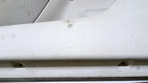 Door trim card front right Lincoln MKZ 13-16 beige with beige insert leather, armrest beige leather, molding dark wood gloss, scratches, dents, bumps, for dry cleaning