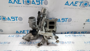 Turbine assembly with manifold and cooling pipes VW Passat b8 16-19 USA 1.8T, 2.0T 44k