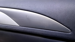Door trim card front right Lincoln MKZ 13-16 black leather, with black insert, armrest black leather, molding gray structure, scratches, abrasions, bumps