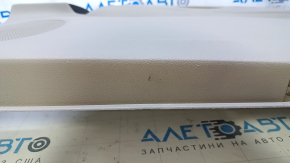 Door trim card front right Ford Escape MK3 13-16 prerest, beige with beige insert leather, armrest beige leather, dents, bumps, scratches, abrasions, scuffs, peeling chrome on the handle
