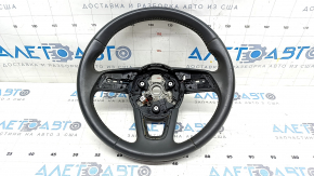 Bare steering wheel Audi A5 F5 17-19 leather gray with heating, scratches, scuffs