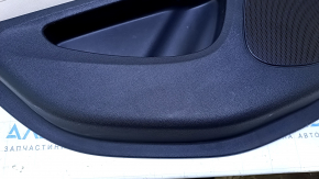 Door trim card rear left Chevrolet Volt 11-15 black, armrest leather beige, scuffs, scratches