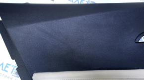 Door trim card rear left Chevrolet Volt 11-15 black, armrest leather beige, scuffs, scratches