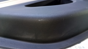 Door trim card rear left Chevrolet Volt 11-15 black, armrest leather beige, scuffs, scratches