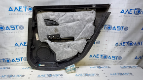 Door trim card rear left Chevrolet Volt 11-15 black, armrest leather beige, scuffs, scratches