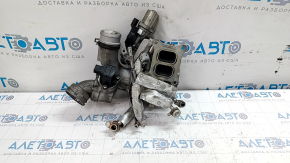 Turbine assembly with manifold and cooling pipes VW Passat b7 12-15 USA 1.8T 94k