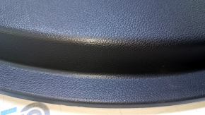 Door trim card rear left Hyundai Sonata 15-17 black with beige insert leather, armrest beige leather, gray molding structure, scratches, abrasions, dents, for dry cleaning