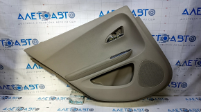 Door trim card rear left Chevrolet Volt 11-15 light gray, armrest gray rubber, scratches, abrasions, scuffs, for dry cleaning