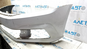 Bare front bumper VW Passat b8 16-19 USA white LC9A, crushed, tears, filed, scratches