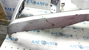 Bare front bumper VW Passat b8 16-19 USA white LC9A, crushed, tears, filed, scratches