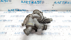 Turbine assembly with manifold and cooling pipes VW Passat b7 12-15 USA 1.8T 104k