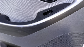 Door trim card rear left Hyundai Elantra UD 11-13 prerest gray with gray insert cloth, armrest black leather, molding gray structure, scratches, abrasions