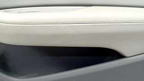Door trim card front right Audi A5 F5 17-19 5D leather gray, insert under ebony, Bang and Olufsen, no backlight, faded, dented, tear