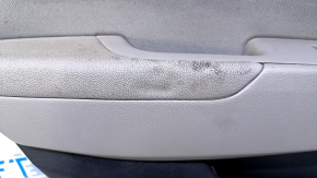 Door trim card rear left Hyundai Elantra AD 19-20 gray, gray rubber armrest, gray cloth insert, gray molding, scratches, abrasions, dent, dry cleaning
