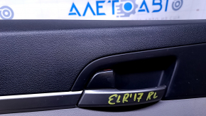 Door trim card rear left Hyundai Elantra AD 19-20 gray, gray rubber armrest, gray cloth insert, gray molding, scratches, abrasions, dent, dry cleaning