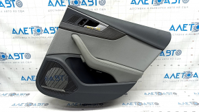 Door trim card rear right Audi A5 F5 17-19 5D leather gray, insert under ebony, Bang and Olufsen, broken molding