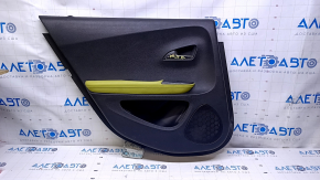 Door trim card rear left Chevrolet Volt 11-15 black, armrest individual light green rubber, scratches, abrasions