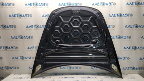 Tesla Model 3 18 bare hood - PMNG graphite, aluminum, scratches, bumps
