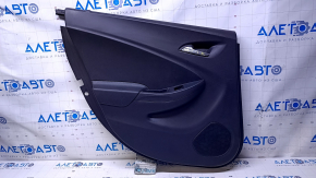Door trim card rear left Chevrolet Volt 16- black, armrest rubber black, scratches, abrasions