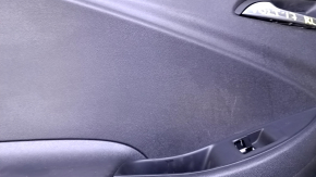 Door trim card rear left Chevrolet Volt 16- black, armrest rubber black, scratches, abrasions