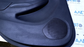 Door trim card rear left Chevrolet Volt 16- black, armrest rubber black, scratches, abrasions