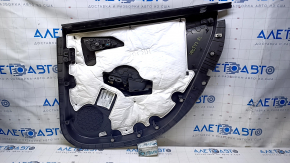 Door trim card rear left Chevrolet Volt 16- black, armrest rubber black, scratches, abrasions