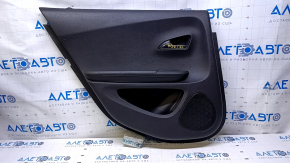 Door trim card rear left Chevrolet Volt 11-15 black, armrest rubber black, scratches, abrasions, scuffs