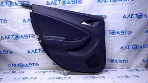 Door trim card rear left Chevrolet Volt 16- black, armrest rubber black, scratches, abrasions, bump