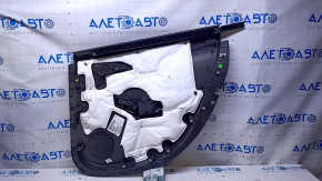 Door trim card rear left Chevrolet Volt 16- black, armrest rubber black, scratches, abrasions, bump