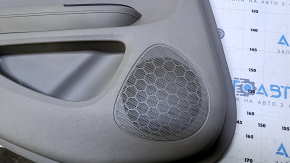 Door trim card rear left Chevrolet Volt 11-15 light gray, armrest gray rubber, scratches, abrasions