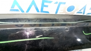 Rear bumper trim lower Ford Escape MK3 17-19 rest 2 pipes, black gloss, scratches