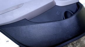 Door trim card rear left Hyundai Elantra AD 19-20 gray, armrest gray rubber, insert cloth plastic, molding gray, scratches, abrasions, dent
