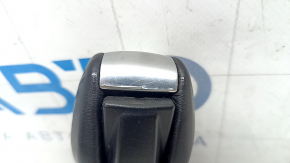 Gear knob with shifter cover Ford C-max MK2 13-18 leather black, chrome trim, sand