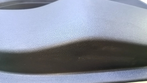 Door trim card rear left Kia Optima 16- black with black insert leather, armrest black leather, scratches, dent, abrasions