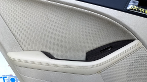 Door trim card rear left Kia Optima 11-15 beige with beige insert leather, armrest beige leather, handle chrome, dents, abrasions, scratches, for dry cleaning