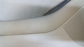 Door trim card rear left Kia Optima 11-15 beige with beige insert cloth, armrest beige leather, handle black matte, dents, abrasions, scratches, for dry cleaning